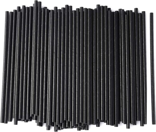 KAĞIT PİPET 8 MMX240 MM 100 AD SİYAH