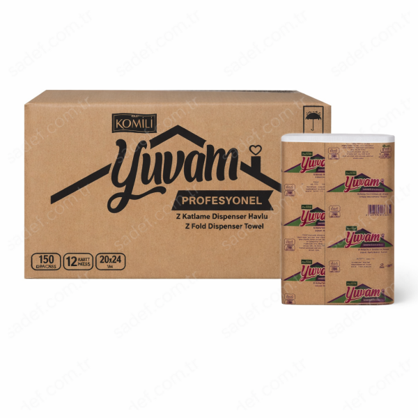 KOMİLİ 150X12 PK Z KATLI HAVLU ( 20X24 CM ) 3,3 KG