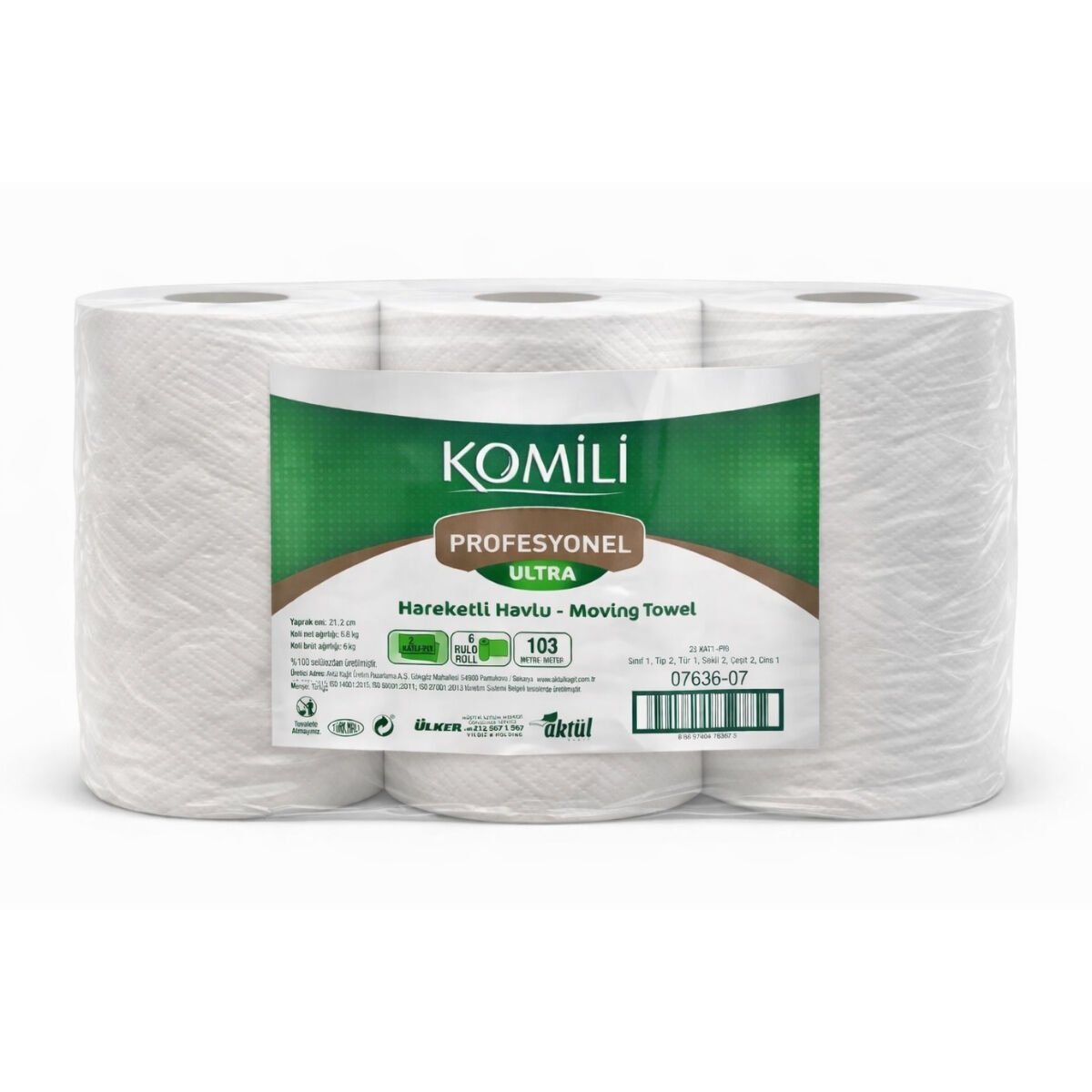 PRO KOMİLİ HAREKETLİ HAVLU ULTRA ( 21,2 CM ) 103M 6 AD 6 KG