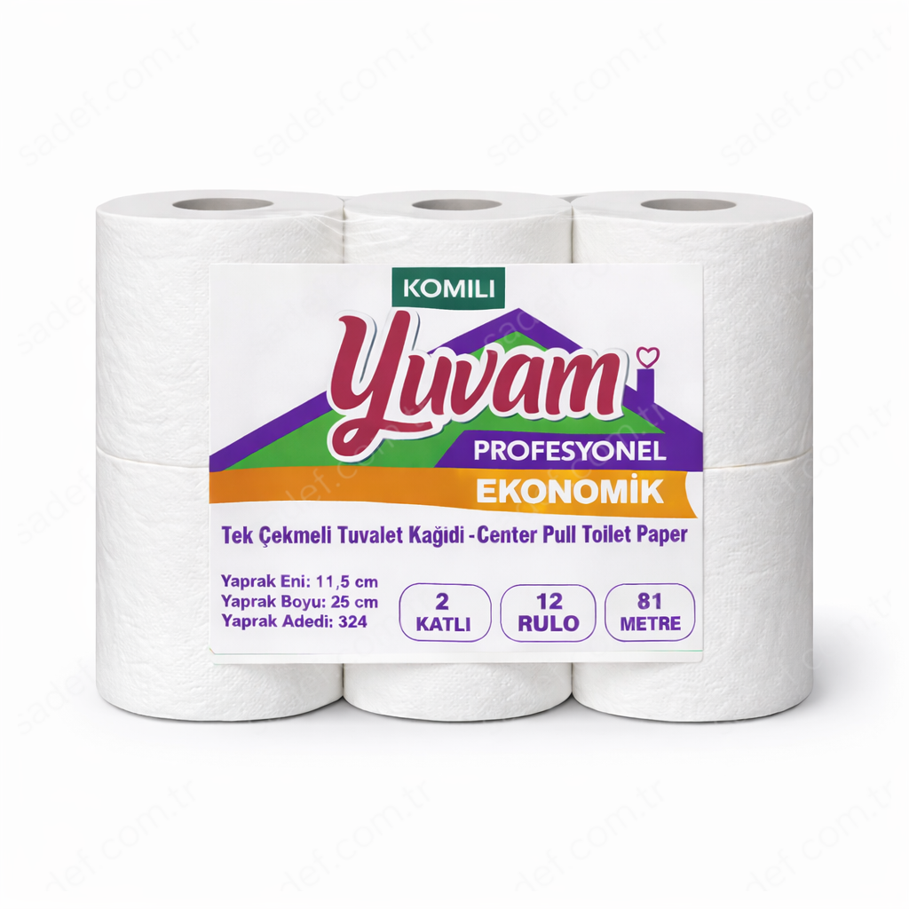 KOMİLİ MİNİ İÇTEN ÇEKME TUVALET KAĞIDI ( 11,5 CM ) 81M 12 AD 4 KG