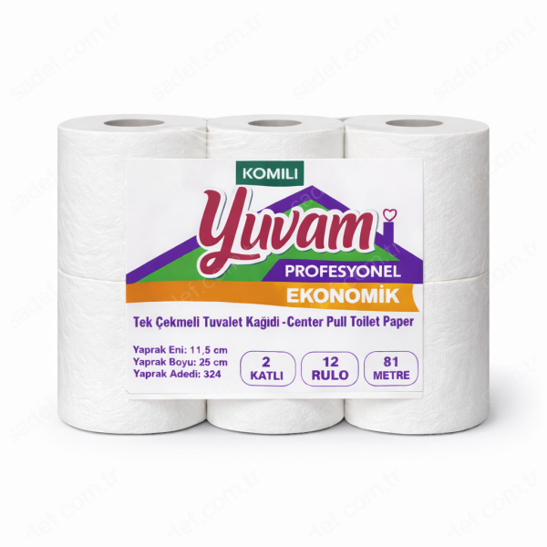 KOMİLİ MİNİ İÇTEN ÇEKME TUVALET KAĞIDI ( 11,5 CM ) 81M 12 AD 4 KG
