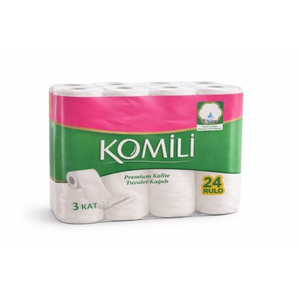 3 KATLI 72 Lİ KOMİLİ ULTRA TUVALET KAĞIDI 24 RL X 3 PKT