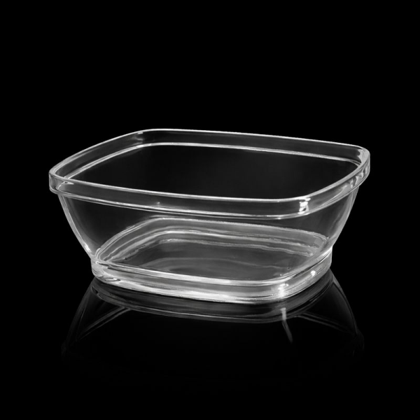 MAY322 KRİSTAL 250 CC KARMEN KARE KASE ŞEFFAF 500 ADET