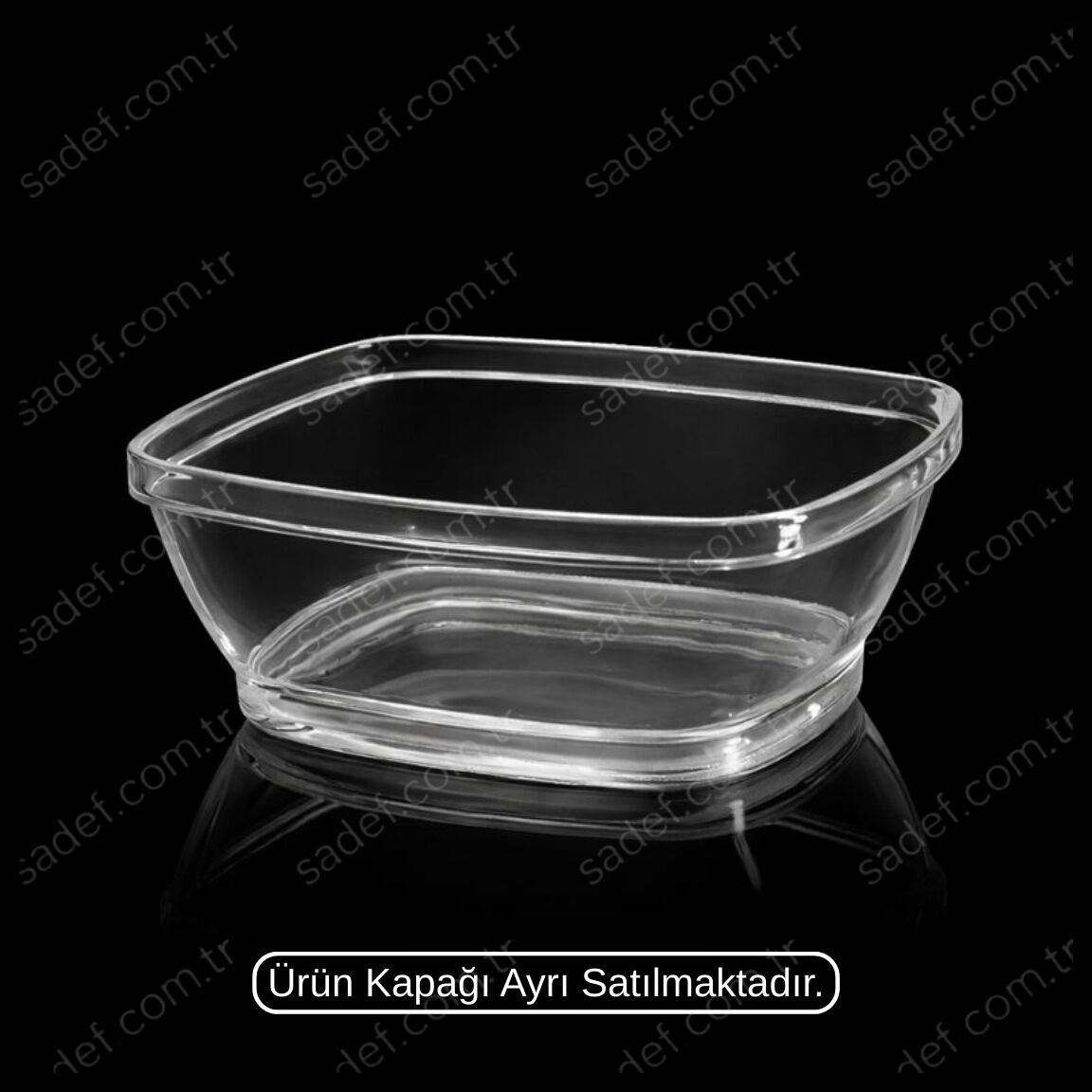 MAY322 KRİSTAL 250 CC KARMEN KARE KASE ŞEFFAF 500 ADET