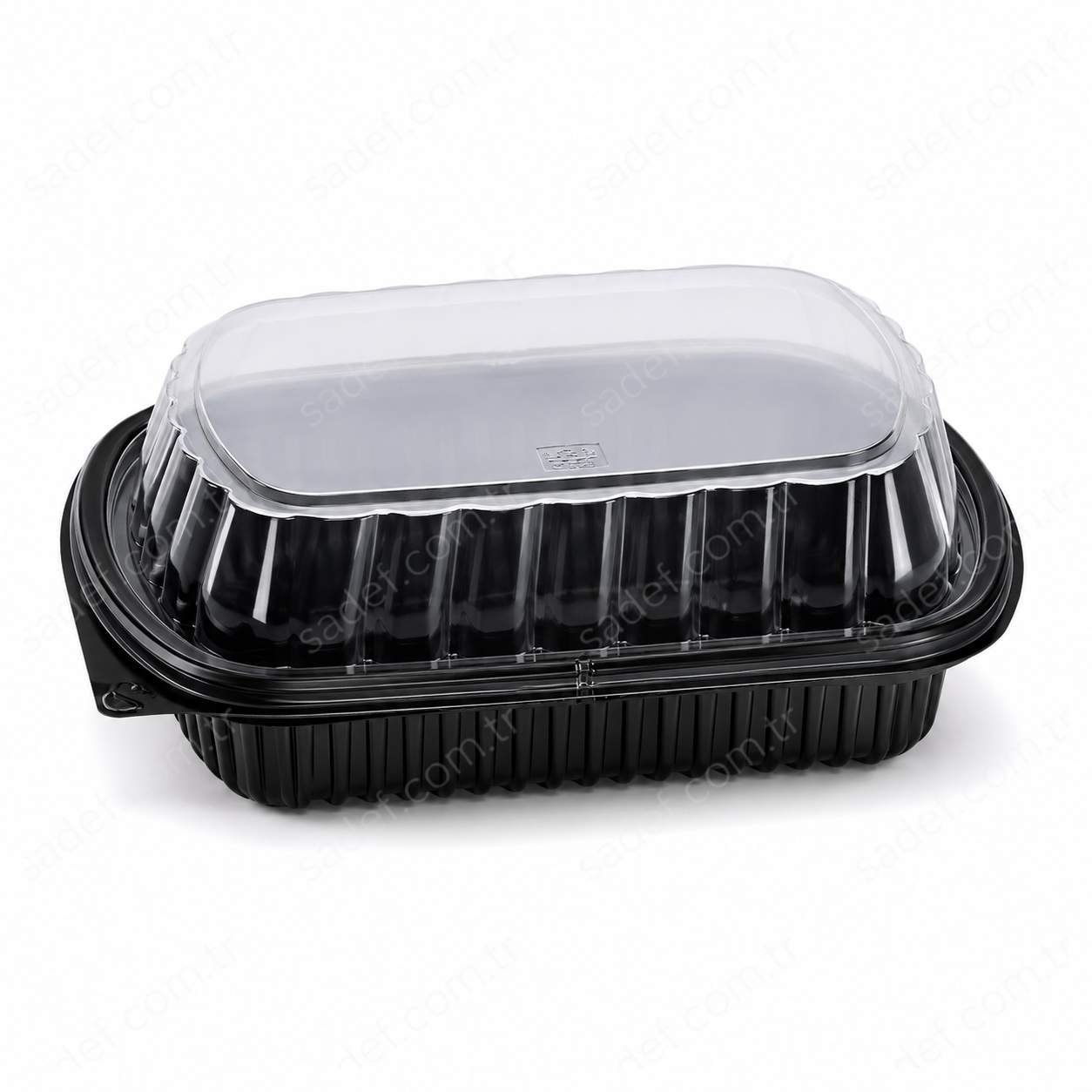 DİPACK TEK BÖLMELİ MİKRODALGA KAP+KAPAK SET 200 ADET
