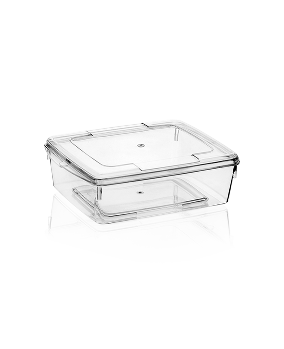 MAY240 KRİSTAL 500 CC KAPAKLI ORTA BOY BAL KASE ŞEFFAF 210 ADET