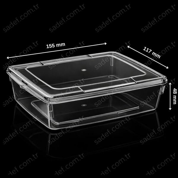 MAY250 KRİSTAL 600 CC KAPAKLI BÜYÜK BOY BAL KASE ŞEFFAF 140 ADET