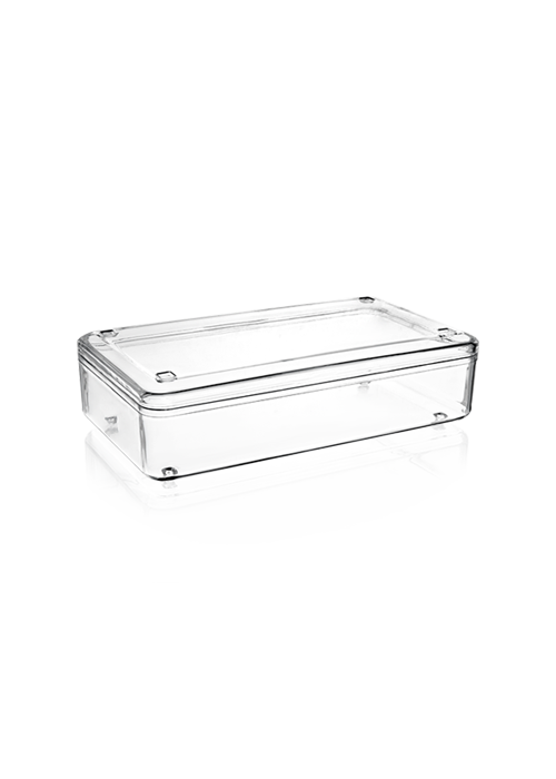 MAY272 KRİSTAL 1000 CC DİKDÖRTGEN KAPAKLI BÜYÜK BOY BAL KASE ŞEFFAF 120 ADET