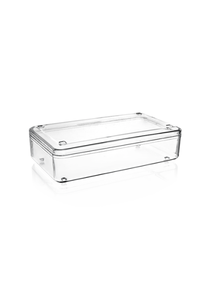 MAY272 KRİSTAL 1000 CC DİKDÖRTGEN KAPAKLI BÜYÜK BOY BAL KASE ŞEFFAF 120 ADET