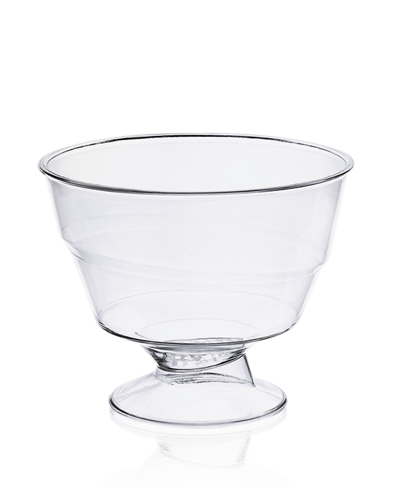 MAY312 KRİSTAL 220 CC AYAKLI KASE ŞEFFAF 500 ADET