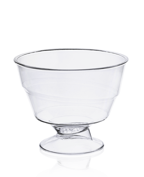 MAY312 KRİSTAL 220 CC AYAKLI KASE ŞEFFAF 500 ADET