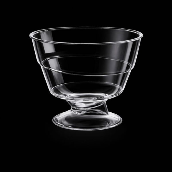 MAY312 KRİSTAL 220 CC AYAKLI KASE ŞEFFAF 500 ADET