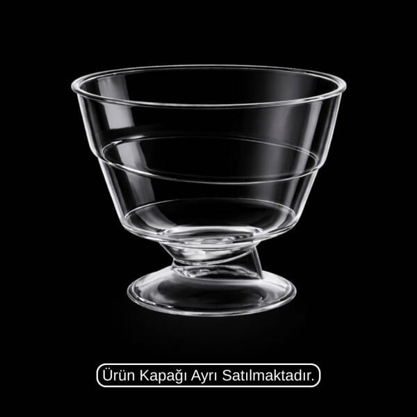 MAY312 KRİSTAL 220 CC AYAKLI KASE ŞEFFAF 500 ADET