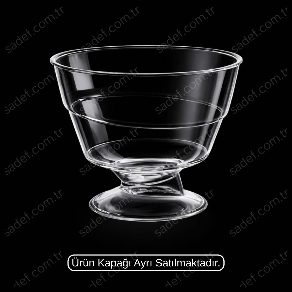 MAY312 KRİSTAL 220 CC AYAKLI KASE ŞEFFAF 500 ADET