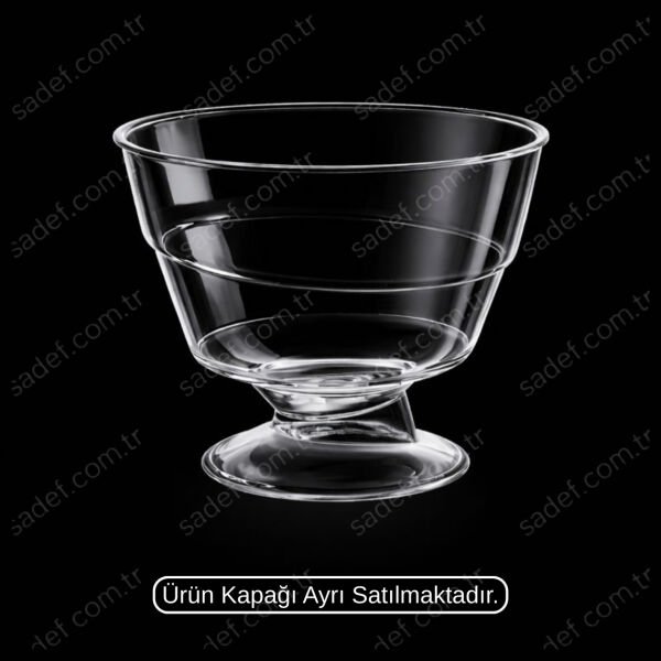 MAY312 KRİSTAL 220 CC AYAKLI KASE ŞEFFAF 500 ADET