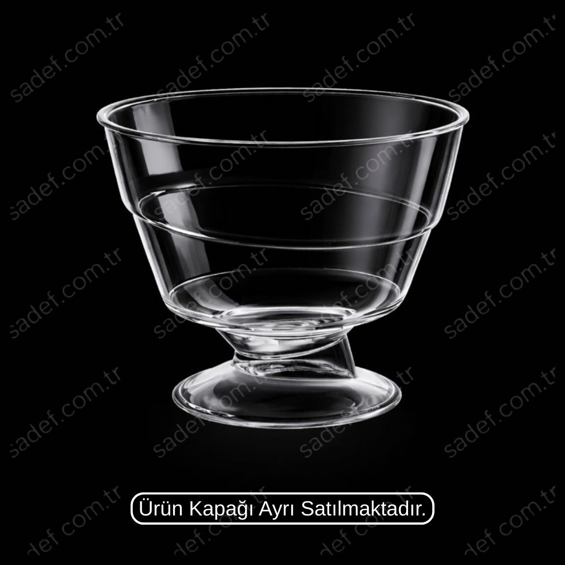 MAY312 KRİSTAL 220 CC AYAKLI KASE ŞEFFAF 500 ADET