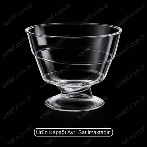 MAY312 KRİSTAL 220 CC AYAKLI KASE ŞEFFAF 500 ADET
