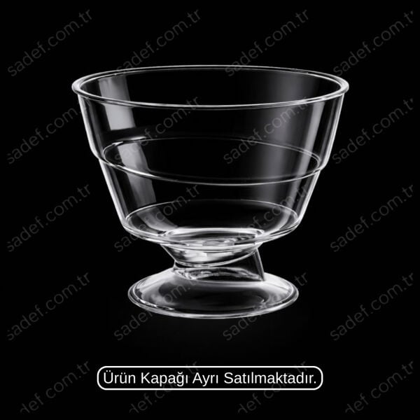 MAY312 KRİSTAL 220 CC AYAKLI KASE ŞEFFAF 500 ADET
