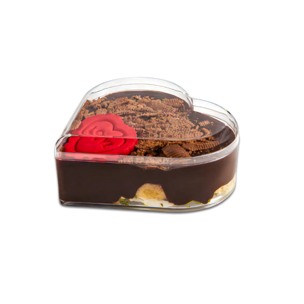 MAY336 KRİSTAL KALP KUTU 280 CC ŞEFFAF 180 ADET