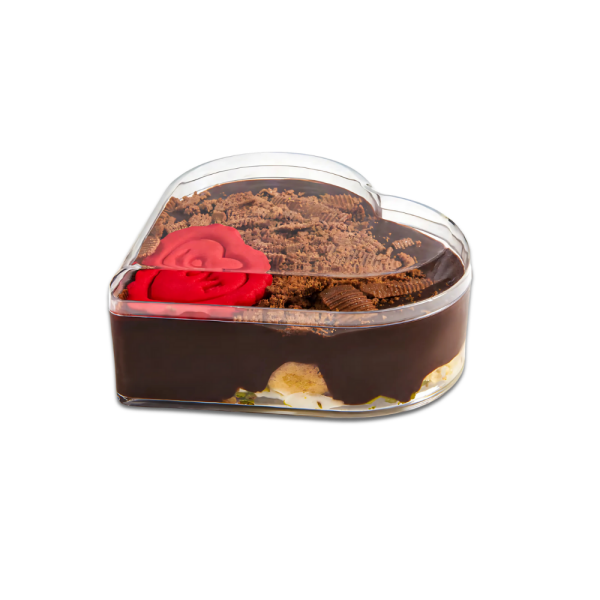 MAY336 KRİSTAL KALP KUTU 280 CC ŞEFFAF 180 ADET