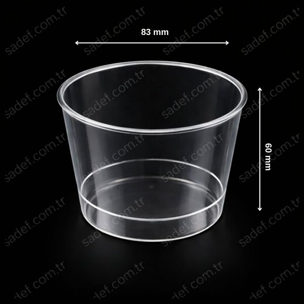 MAY356 250 CC BODEGA KAP ŞEFFAF 300 ADET