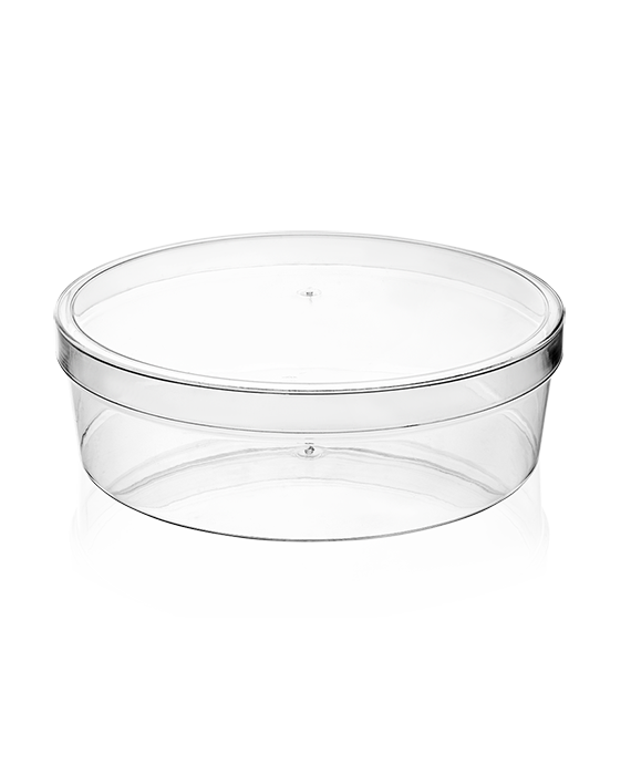 MAY501 KRİSTAL 700 CC HARMONY YUVARLAK KAPAKLI KASE ŞEFFAF 160 ADET