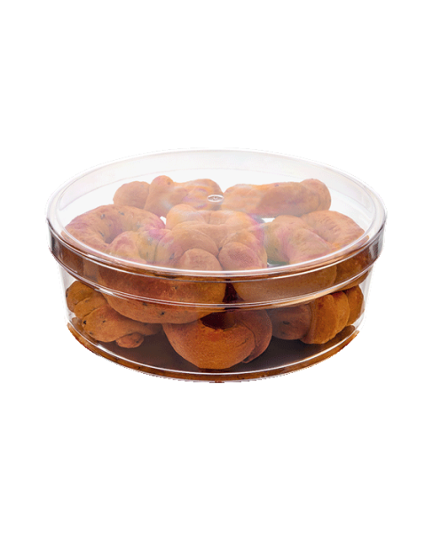 MAY501 KRİSTAL 700 CC HARMONY YUVARLAK KAPAKLI KASE ŞEFFAF 160 ADET