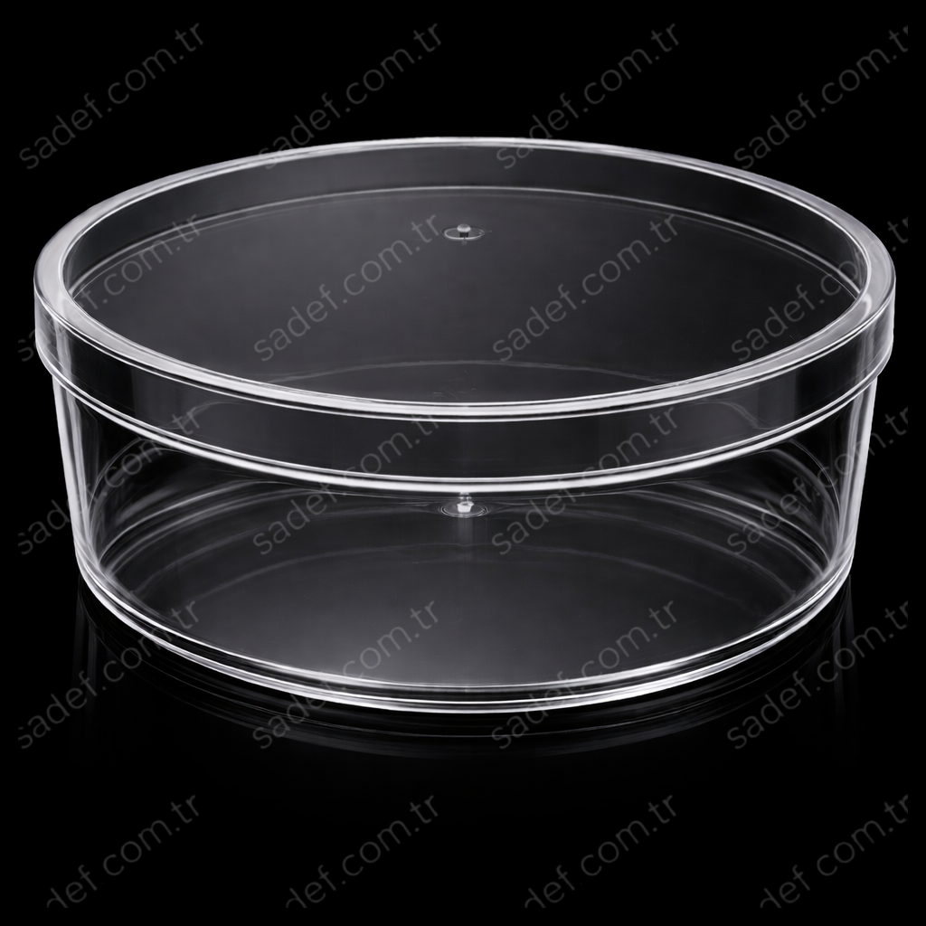 MAY501 KRİSTAL 700 CC HARMONY YUVARLAK KAPAKLI KASE ŞEFFAF 160 ADET