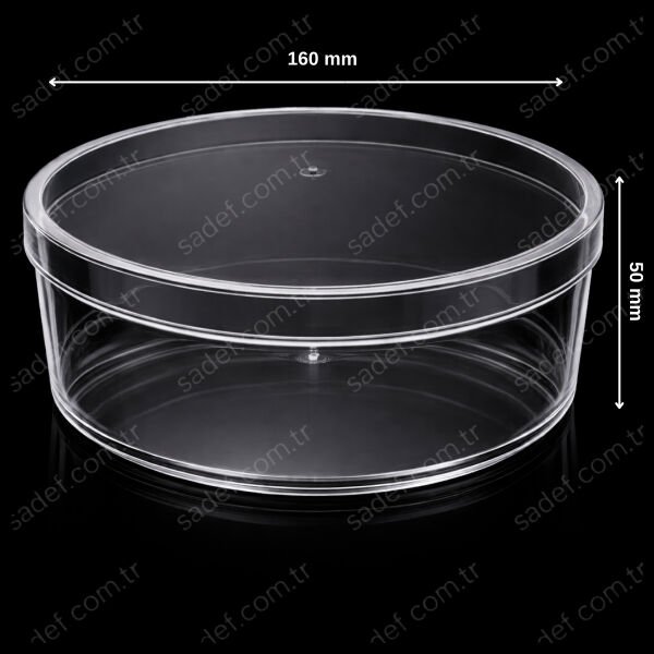 MAY501 KRİSTAL 700 CC HARMONY YUVARLAK KAPAKLI KASE ŞEFFAF 160 ADET