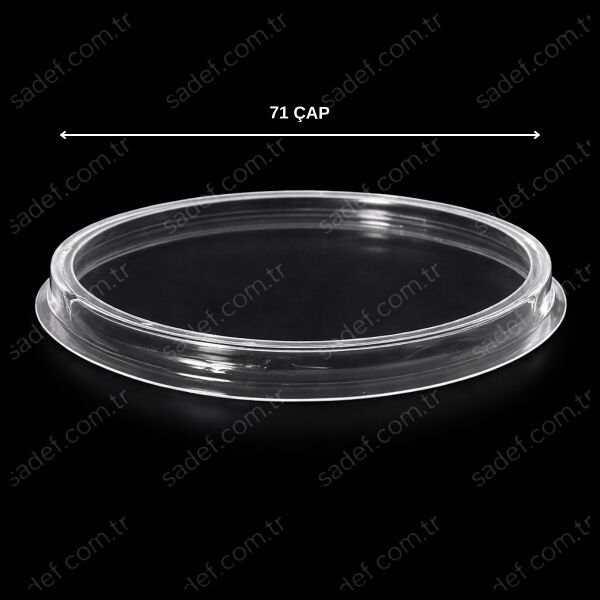 71 MM ( PANDA KASE KAPAK ) ŞEFFAF 1000 ADET