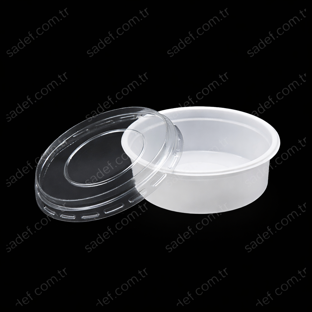 DÜZ 100 MM SUP KASE KAPAK ŞEFFAF 100 ADET X 24 PAKET