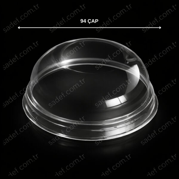 94 MM BOMBE DELİKSİZ KAPAK ŞEFFAF ( MAY312 ) 100 ADET