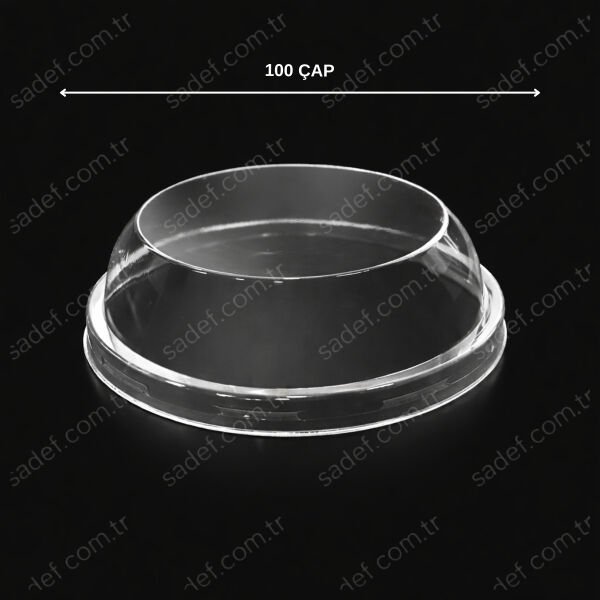 100 MM BOMBE KAPAK DELİKSİZ ŞEFFAF 100 ADET