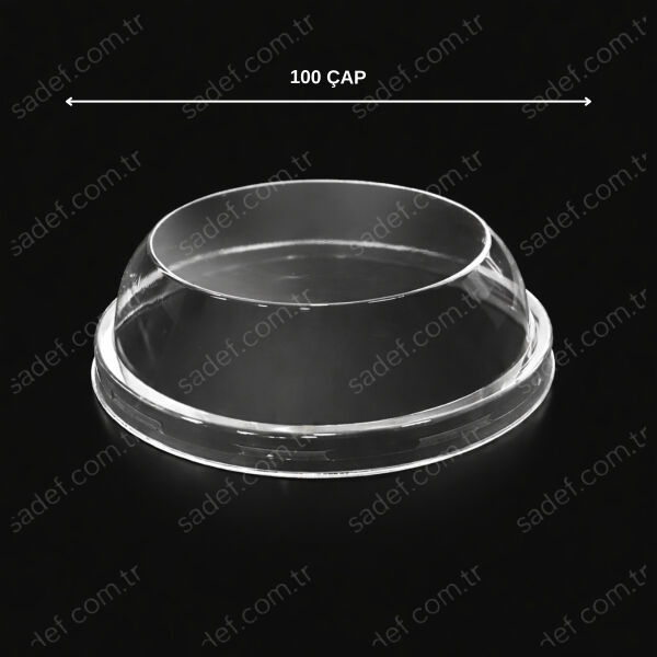 100 MM BOMBE KAPAK DELİKSİZ ŞEFFAF 100 ADET