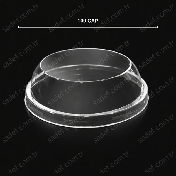 100 MM BOMBE KAPAK DELİKSİZ ŞEFFAF 100 ADET X 20 PAKET