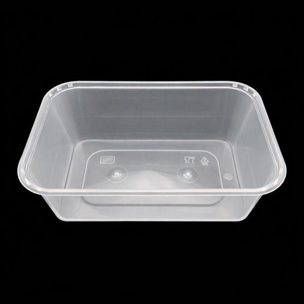 ŞEFFAF 750 CC DİKDÖRTGEN MİKRODALGA IML 30 GR KAP + KAPAK 250 ADET