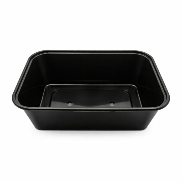 750 CC DİKDÖRTGEN MİKRODALGA IML SİYAH 30 GR KAP + KAPAK 250 ADET