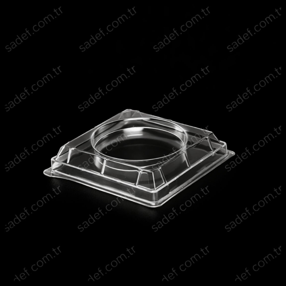 LD-24 DÜZ KAPAK 74X74 MM ( MC24 KAPAĞI ) ŞEFFAF 1440 ADET