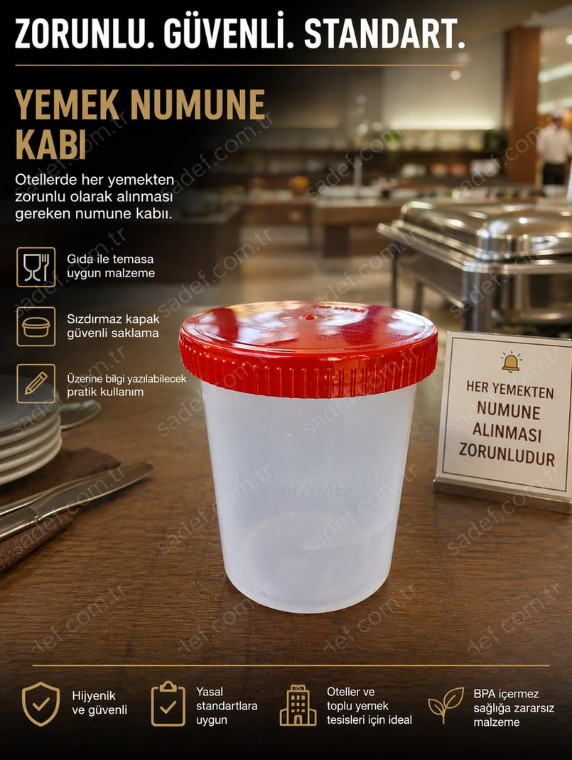 250 CC NUMUNE KABI + KAPAK PP ŞEFFAF 200 ADET