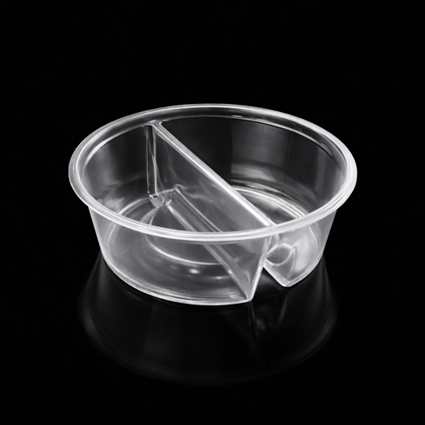 2 BÖLMELİ 50 CC PANDA KASE ŞEFFAF 1000 ADET