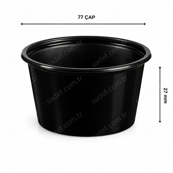 80 CC PANDA KASE SİYAH 1000 ADET