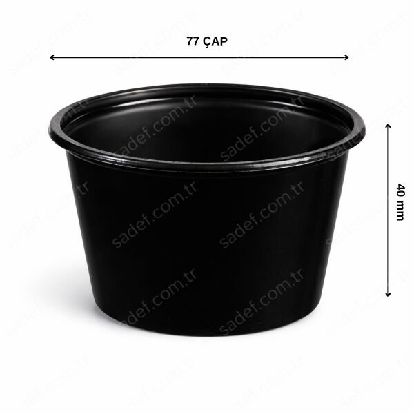 100 CC PANDA KASE SİYAH 1000 ADET