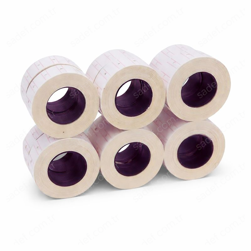 BEYAZ FİYAT ETİKETİ 600 LÜ*12 RULO