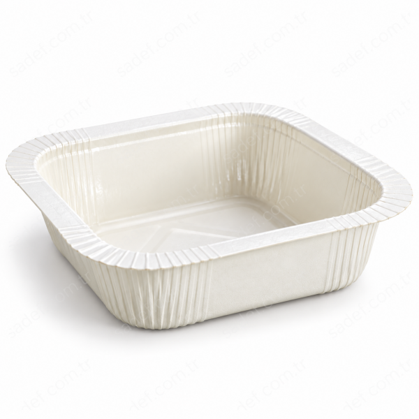 NP-01 125X125X33 MM - 290 ML FIRINLANABİLİR KARTON KAP BEYAZ 900 ADET