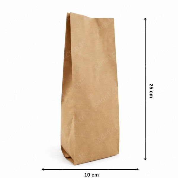 KRAFT ALÜMİNYUM YAN KÖRÜKLÜ TORBA 10X25 1500 ADET