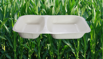 NP-10 270X205X45 MM - 725+600 ML 2 BÖLMELİ DERİN FIRINLANABİLİR KARTON KAP BEYAZ 200 ADET