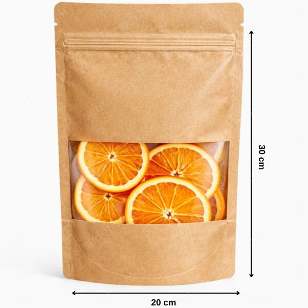 KRAFT PENCERELİ KİLİTLİ DOYPACK 20X30 1000 ADET