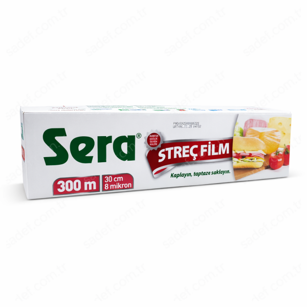 KUTULU SERA 30X300 M 8 MİKRON STRECH FİLM 20 ADET