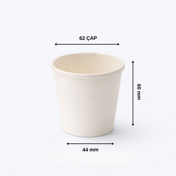 BEYAZ 4 OZ BASKISIZ KARTON BARDAK 3000 ADET