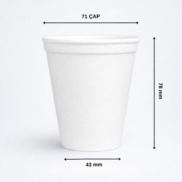 150 ML KÖPÜK BARDAK 1000 ADET